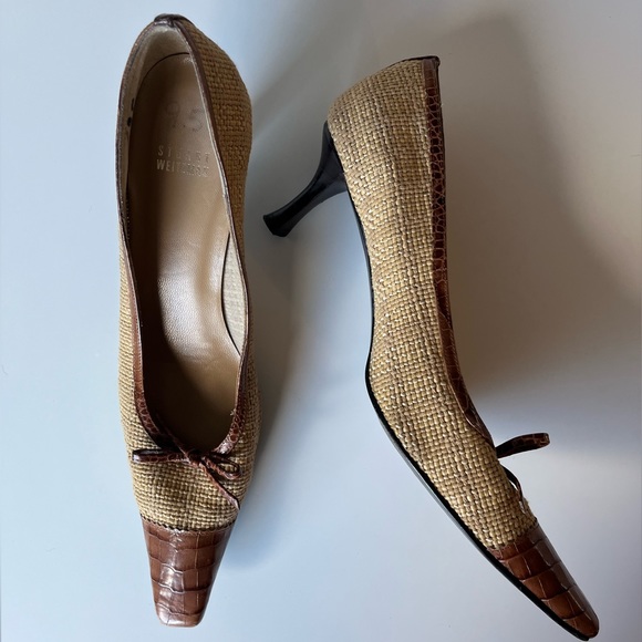 Stuart Weitzman Woven Kitten Heels - Picture 7 of 9